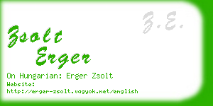 zsolt erger business card